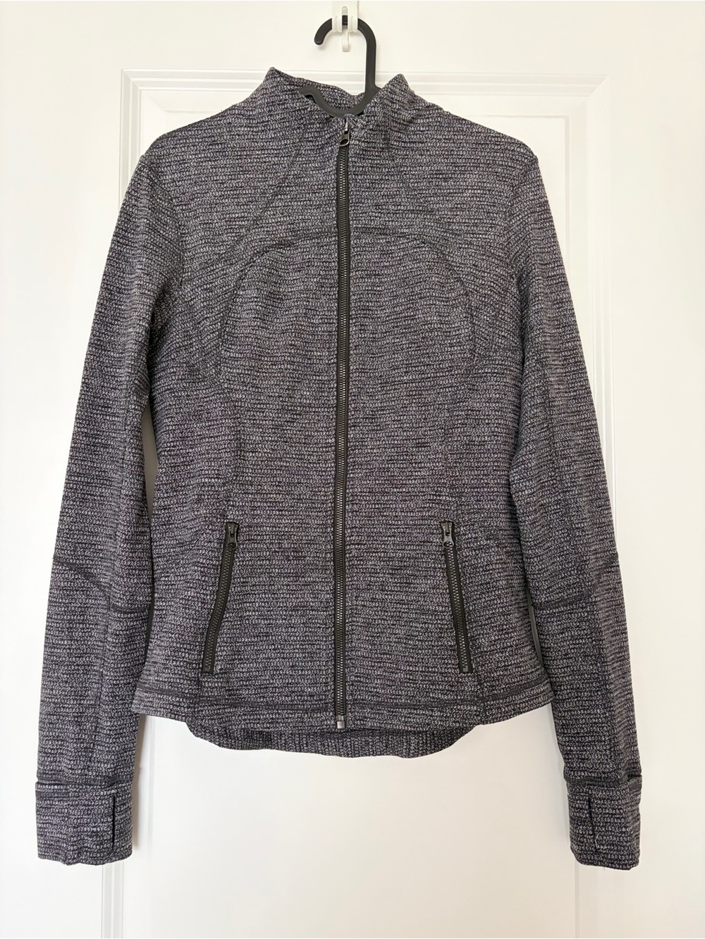 Lululemon Define-Style Full Zip Jacket Size 8 Grey Black